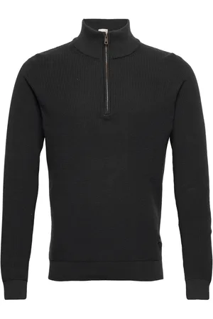 Blend Bhcodford Half-Zipp Pullover Tops Knitwear Half Zip Jumpers Black