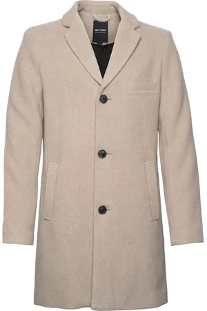Only & Sons Onsjaylon Wool Coat Otw Uldfrakke Frakke Beige