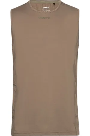 Craft Adv Essence Sl Tee M Sport T-shirts Sleeveless Brown