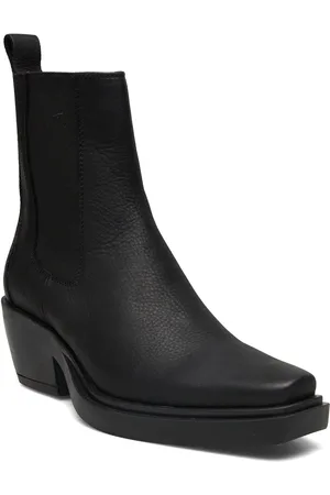 &Copenhagen Cph236 Suede Off Black Shoes Boots Ankle Boots Ankle Boots With Heel Black