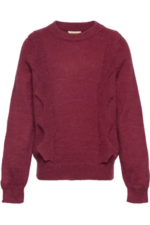 Soft Gallery Sgmegan Knit Pullover Tops Knitwear Pullovers Burgundy