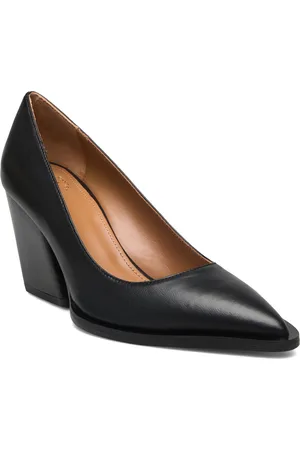 ATP Atelier Capena Black Nappa Shoes Heels Pumps Classic Black