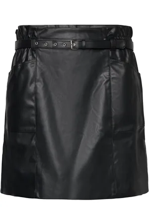 ONLY Carheidi Faux Leather Skirt Otw Kort Nederdel Black