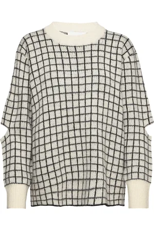 Munthe Exist Tops Knitwear Jumpers White