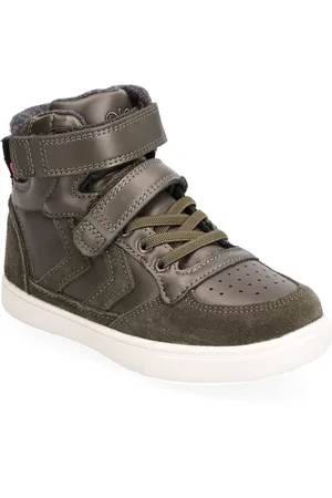 Hummel Stadil Winter High Jr Sport Winter Boots Winter Boots W. Velcro Khaki Green