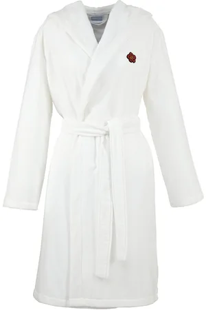 Kenzo Kboke Bath Robe Morgenkåbe White
