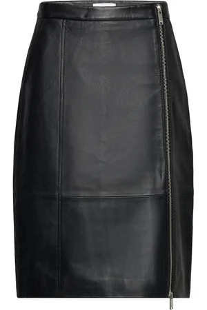 2nd Day 2Nd Eilish - Leather Appeal Pencilnederdel Nederdel Black