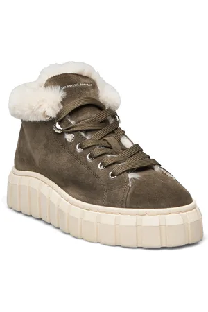 GARMENT PROJECT Balo Sneaker Boot - Army Suede Shoes Sneakers Chunky Sneakers Green