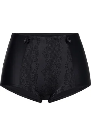 Swegmark Adorable Girdle Brief Lingerie Panties High Waisted Panties Black