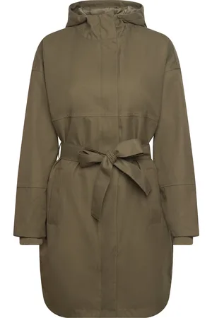 Freequent Fqstorm-Ja-Belt Outerwear Parka Coats Green