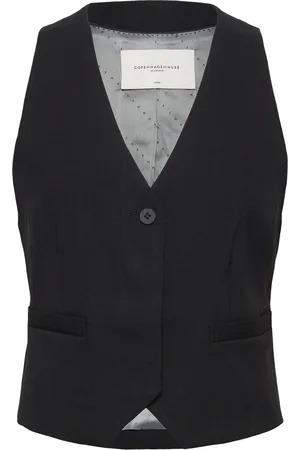 Copenhagen Muse Cmtailor-Waistcoat Blazers Sleeveless Blazers Black