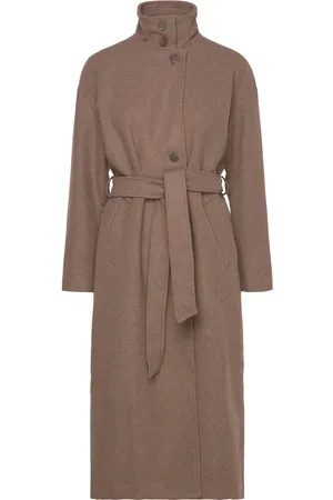 MSCH Mschkeola Secilia Wool Jacket Outerwear Coats Winter Coats Brown