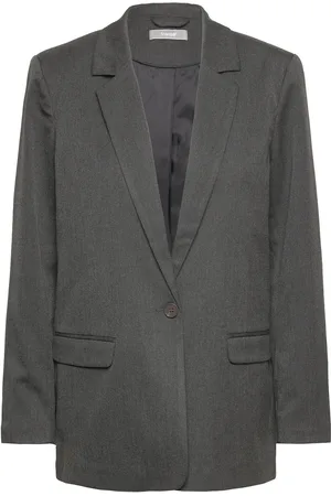 FRANSA Frlea Bla 1 Blazers Single Breasted Blazers Grey