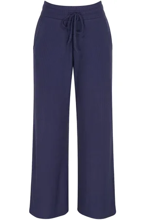 Triumph Thermal Mywear Wide Leg Trousers Bottoms Trousers Wide Leg Blue
