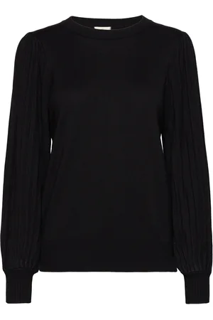 Kaffe Kal Knit Pullover Tops Knitwear Jumpers Black