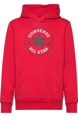 Converse Cnvb Fleece Ctp Core Po Hoodie Sport Sweatshirts & Hoodies Hoodies Red