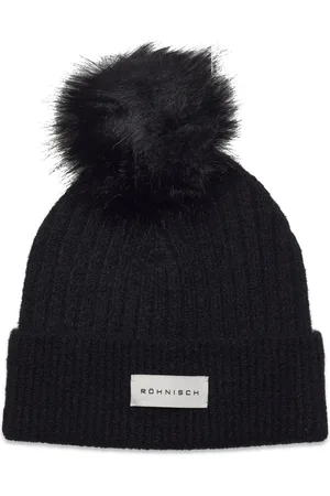 Röhnisch Pom Rib Beanie Sport Headwear Beanies Black