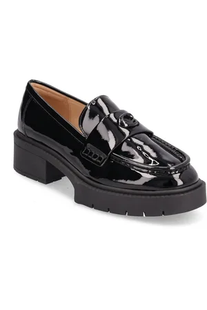 Coach Leah Loafers Flade Sko Black