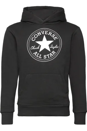 Converse Cnvb Fleece Ctp Core Po Hoodie Sport Sweatshirts & Hoodies Hoodies Black