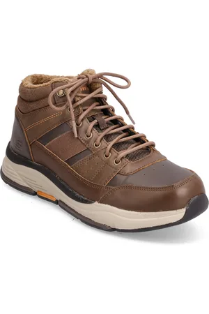Skechers Mens Relaxed Fit Benago - Treno Snørestøvler Brown