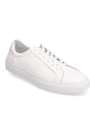 S.T. VALENTIN Classic Sneaker -Grained Leather Low-top Sneakers White