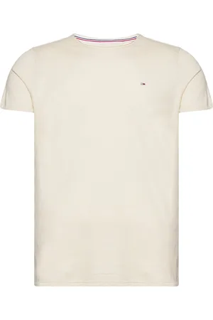 Tommy Hilfiger Tjm Xslim Jaspe C Neck Ext Tops T-Kortærmet Skjorte Cream