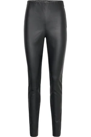 Bruuns Bazaar Veganibbchrista Leggins Bottoms Trousers Leather Leggings-Bukser Black