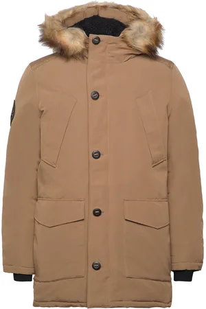 Superdry Everest Faux Fur Hooded Parka Parka Jakke Beige