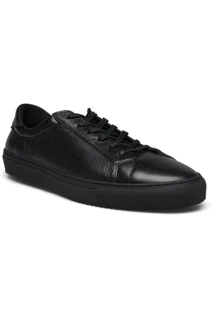 S.T. VALENTIN Classic Sneaker -Grained Leather Low-top Sneakers Black