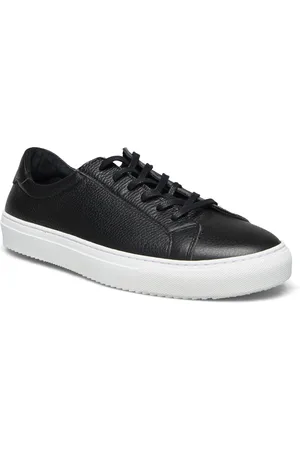 S.T. VALENTIN Classic Sneaker -Grained Leather Low-top Sneakers Black