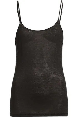 Lady Avenue Silk Jersey - Camisole Top Black