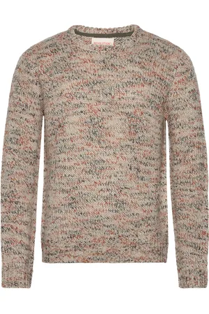 Revolution Knit Sweater Tops Knitwear Round Necks Beige
