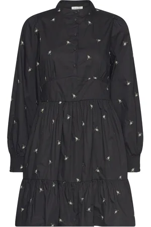 Norr Miluna Dress Knælang Kjole Black