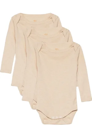 Copenhagen Colors Melange 3 Pack Ls Bodies Bodies Long-sleeved Beige