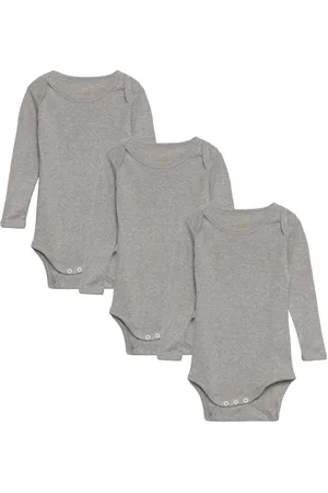 Copenhagen Colors Melange 3 Pack Ls Bodies Bodies Long-sleeved Grey