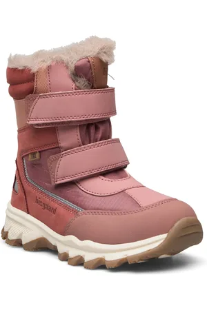 Bisgaard Eddie Tex Vinterstøvler Med Burrebånd Pink