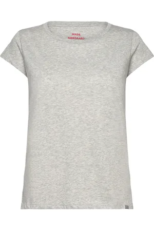 Mads Norgaard Organic Jersey Teasy Tee Fav Tops T-shirts & Tops Short-sleeved Grey