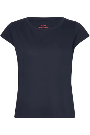 Mads Norgaard Organic Jersey Teasy Tee Fav Tops T-shirts & Tops Short-sleeved Navy