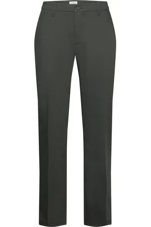 Woodbird Eik Nickel Pants Designers Trousers Formal Green
