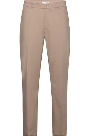 Woodbird Eik Nickel Pants Designers Trousers Formal Beige
