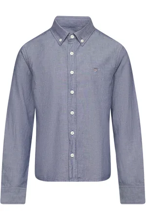 GANT Shield Oxford Bd Shirt Tops Shirts Long-sleeved Shirts Blue