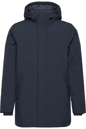 Knowledge Cotton Apparal Soft Shell Jacket Climate Shell - Parka Jakke Navy