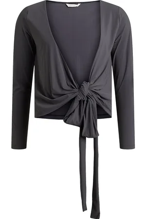 Rethinkit Wrap Tee Valencia Sport T-shirts & Tops Long-sleeved Black