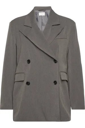 Norr Carla Blazer Blazers Double Breasted Blazers Grey