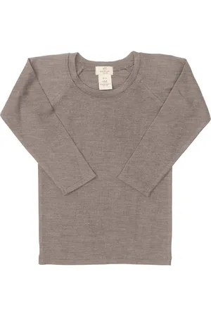 Copenhagen Colors Merino Light Knitted T-Shirt Ls Tops T-shirts Long-sleeved T-Skjorte Beige