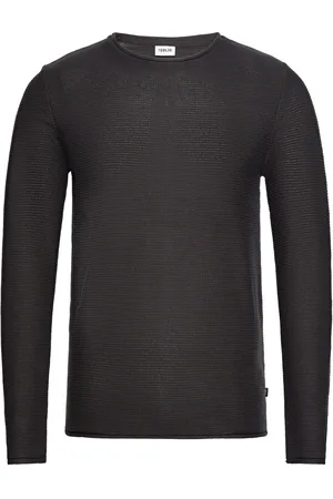 Solid Sdjarah Tops Knitwear Round Necks Black