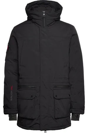 Superdry City Padded Parka Jacket Parka Jakke Black