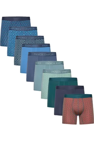 Panos Emporio 10Pk Base Bamboo Boxer Boxershorts Navy