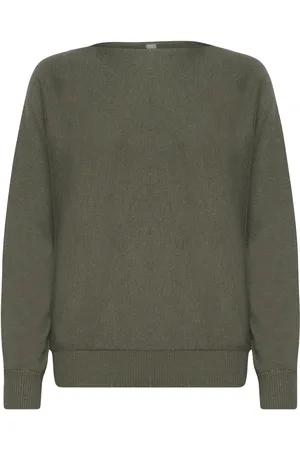Culture Cuannemarie Batwing Jumper Tops Knitwear Jumpers Green
