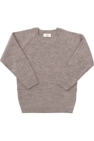 Copenhagen Colors Merino Classic Rib Blouse Tops Knitwear Pullovers Beige